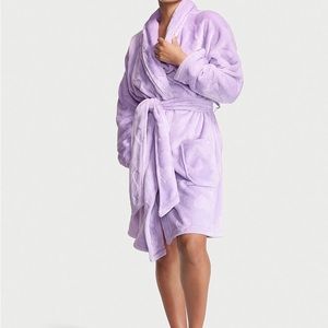 Victoria Secret’s Short Plush Robe. Brand new. Burgundy